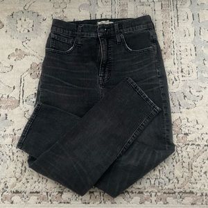 Madewell The Perfect Vintage Crop Jean Size 26 Washed Black AA892
